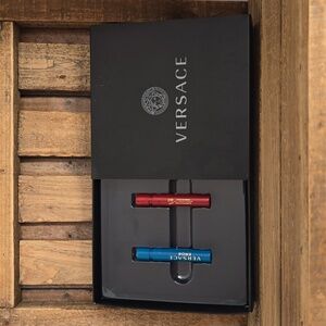 NIB Versace Eros Mens Parfum Duo Vial / Sampler Set